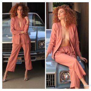 Vintage 70s 80s suit 2 piece set blazer pants